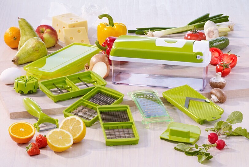 12pcs Multifunktionale Gemüse Chopper Griff Lebensmittel Grat Lebensmittel Chopper Gemüse Slicer Dicer Cut Küche Gadgets