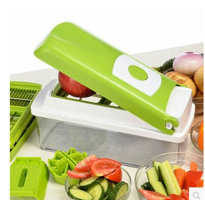 12pcs Multifunktionale Gemüse Chopper Griff Lebensmittel Grat Lebensmittel Chopper Gemüse Slicer Dicer Cut Küche Gadgets