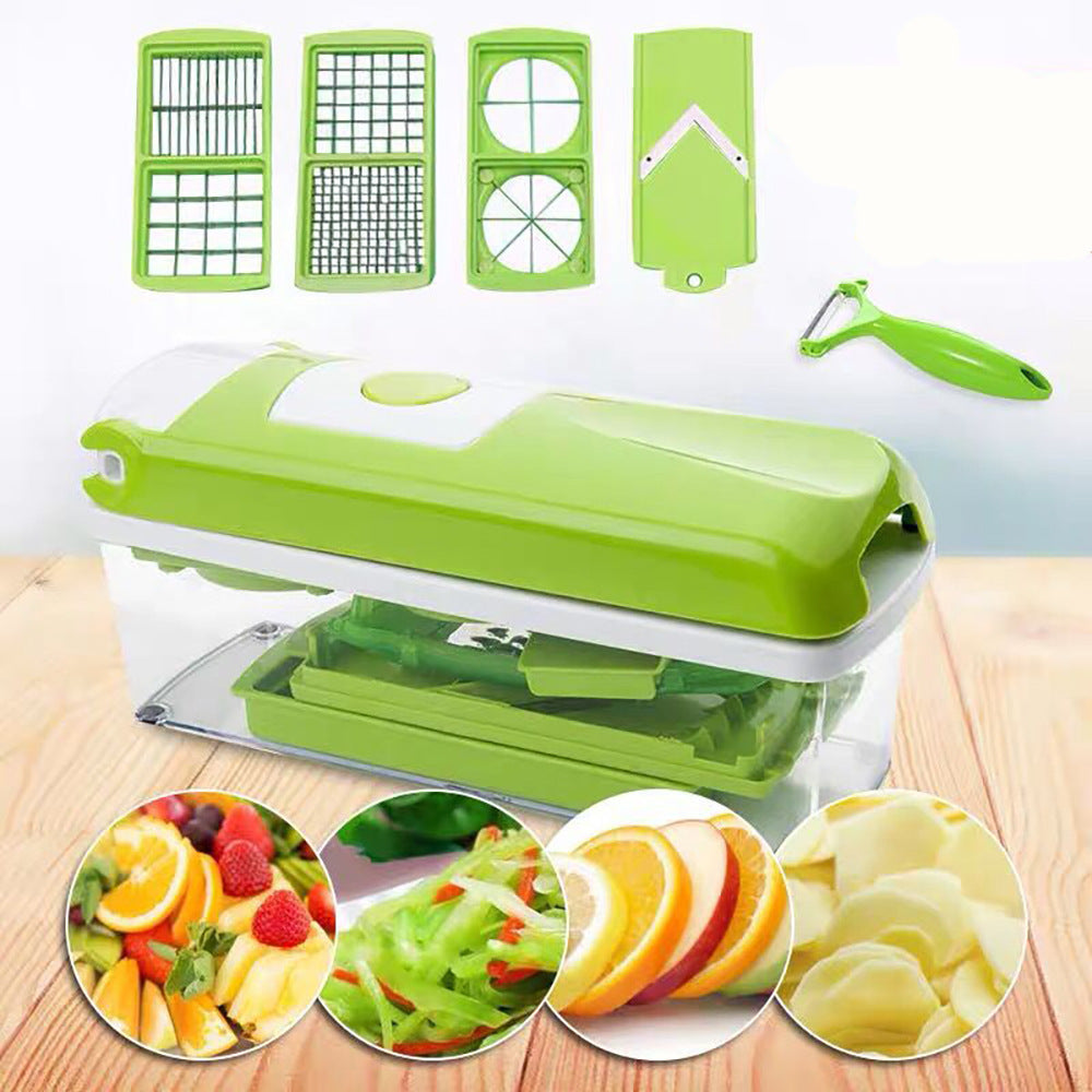 12pcs Multifunktionale Gemüse Chopper Griff Lebensmittel Grat Lebensmittel Chopper Gemüse Slicer Dicer Cut Küche Gadgets