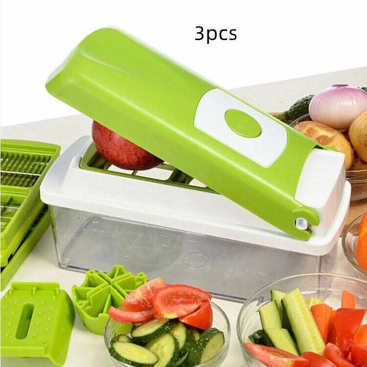 12pcs Multifunktionale Gemüse Chopper Griff Lebensmittel Grat Lebensmittel Chopper Gemüse Slicer Dicer Cut Küche Gadgets