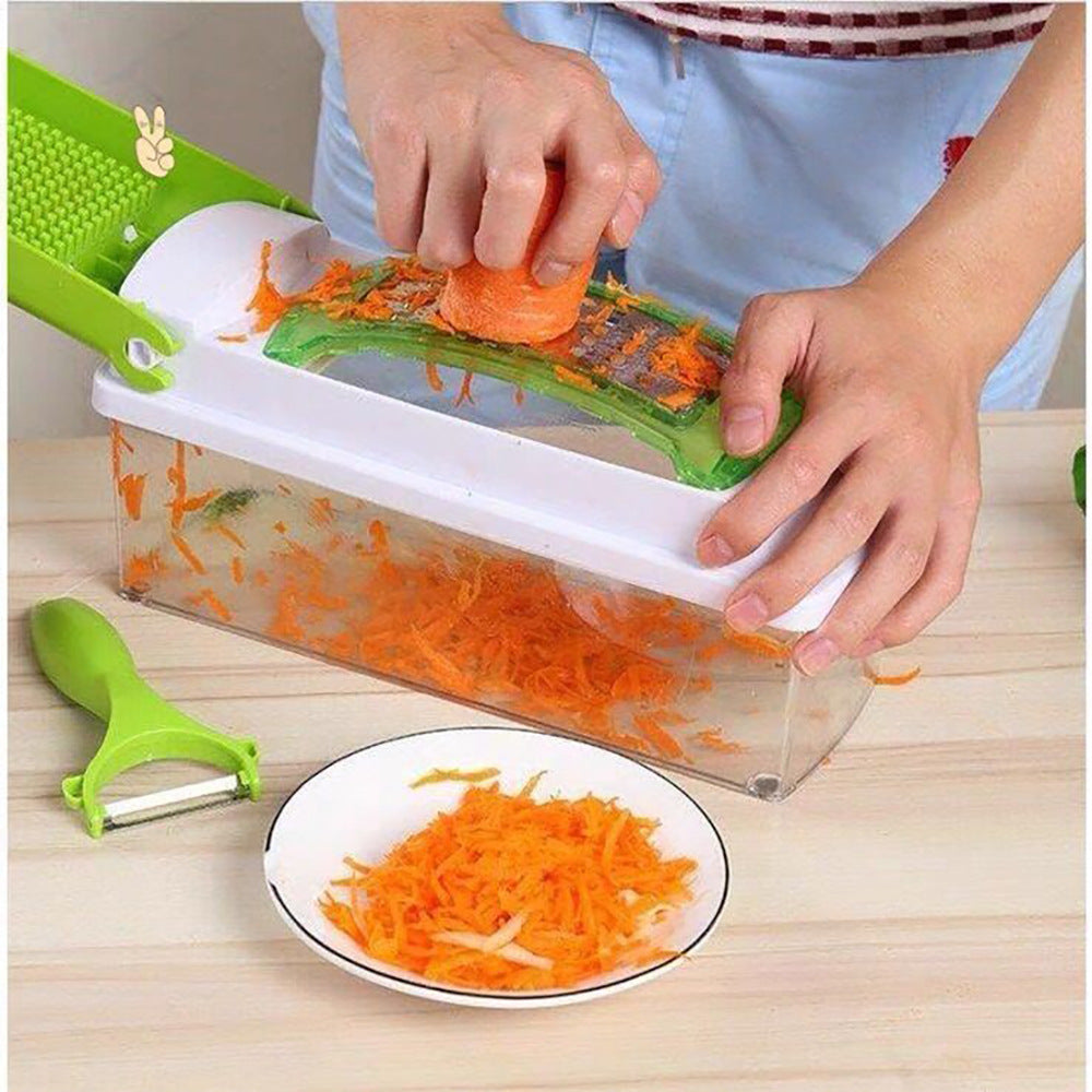 12pcs Multifunktionale Gemüse Chopper Griff Lebensmittel Grat Lebensmittel Chopper Gemüse Slicer Dicer Cut Küche Gadgets