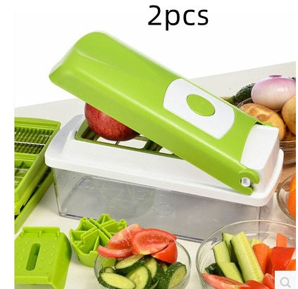 12pcs Multifunktionale Gemüse Chopper Griff Lebensmittel Grat Lebensmittel Chopper Gemüse Slicer Dicer Cut Küche Gadgets